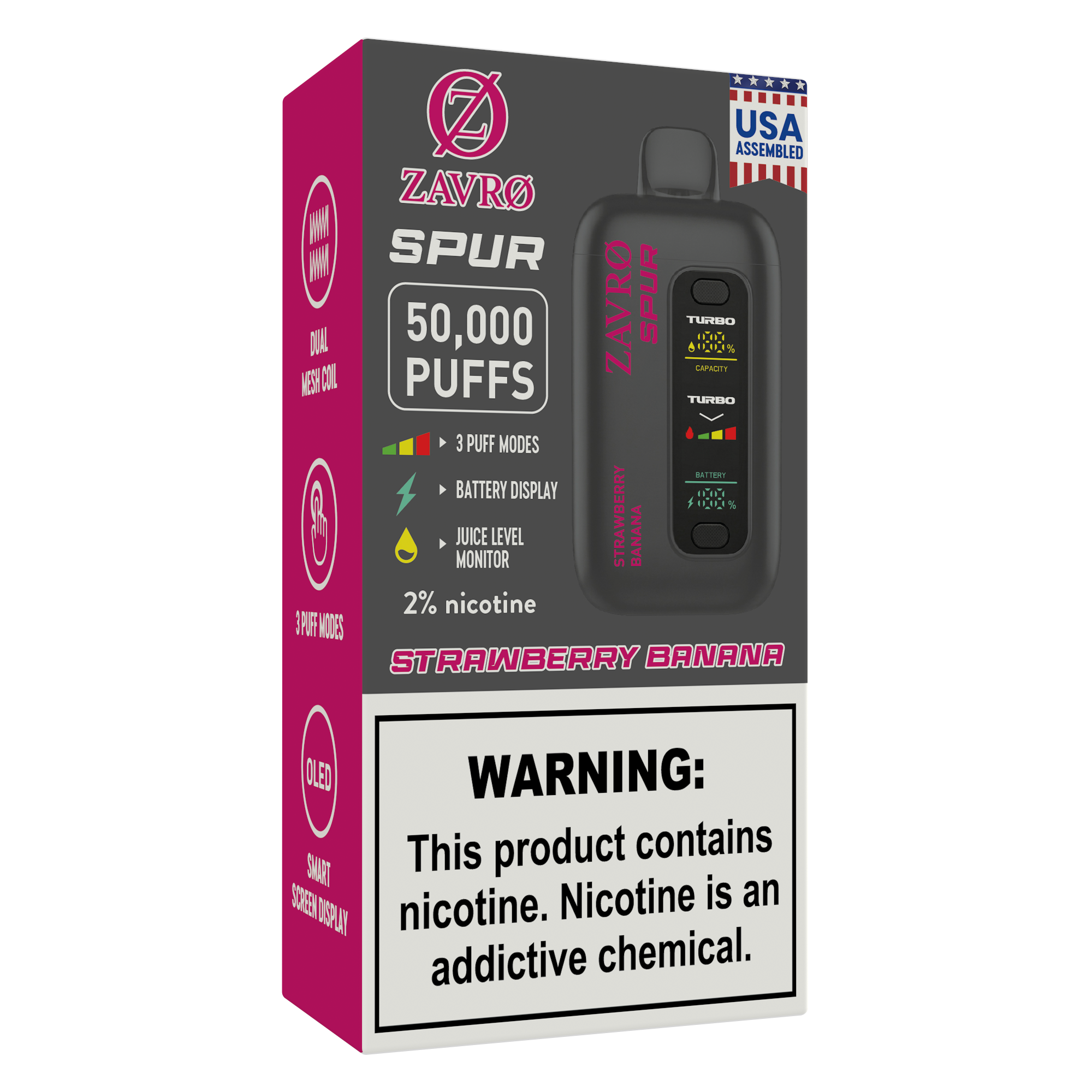 Zavro Spur 2% — Strawberry Banana