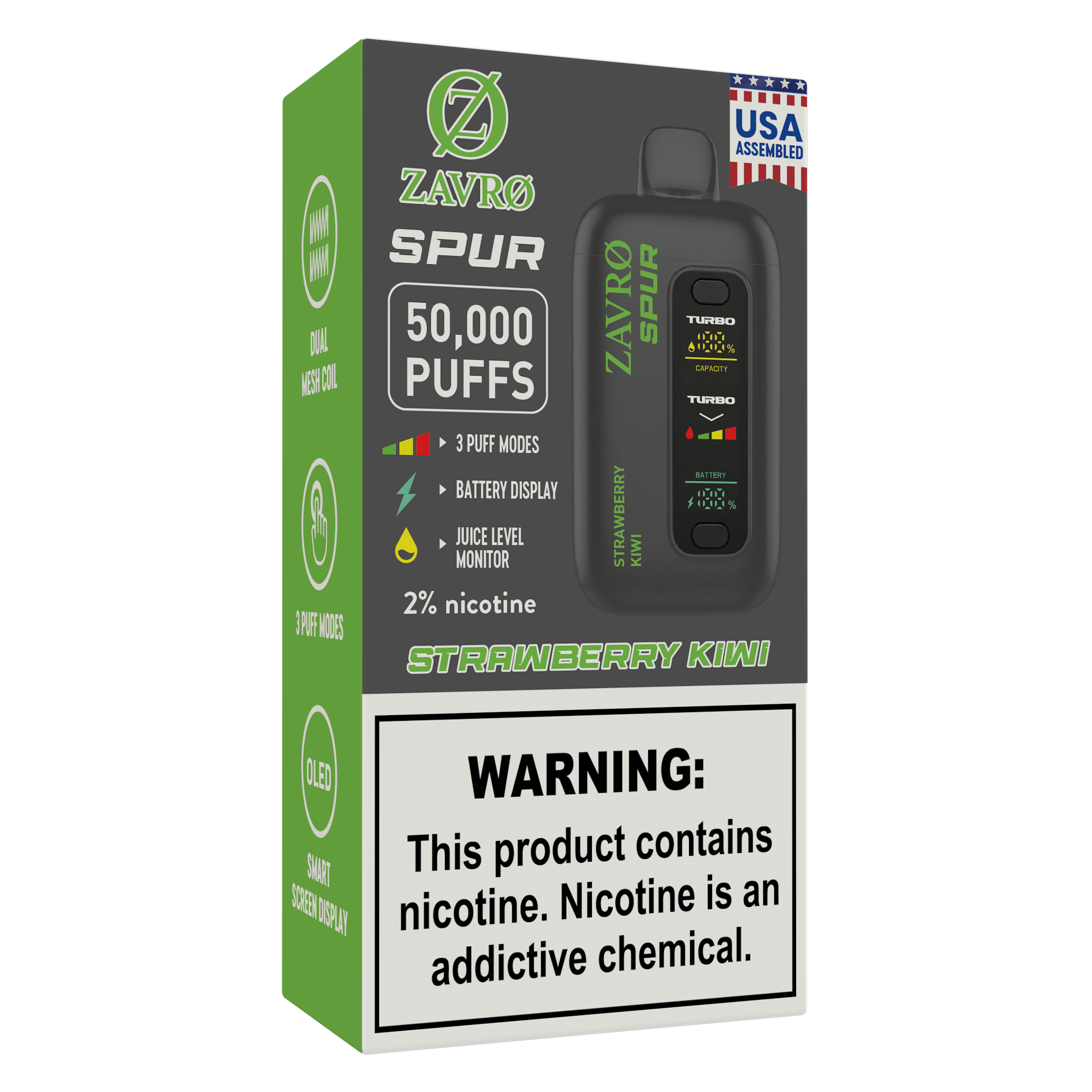 Zavro Spur 2% — Strawberry Kiwi
