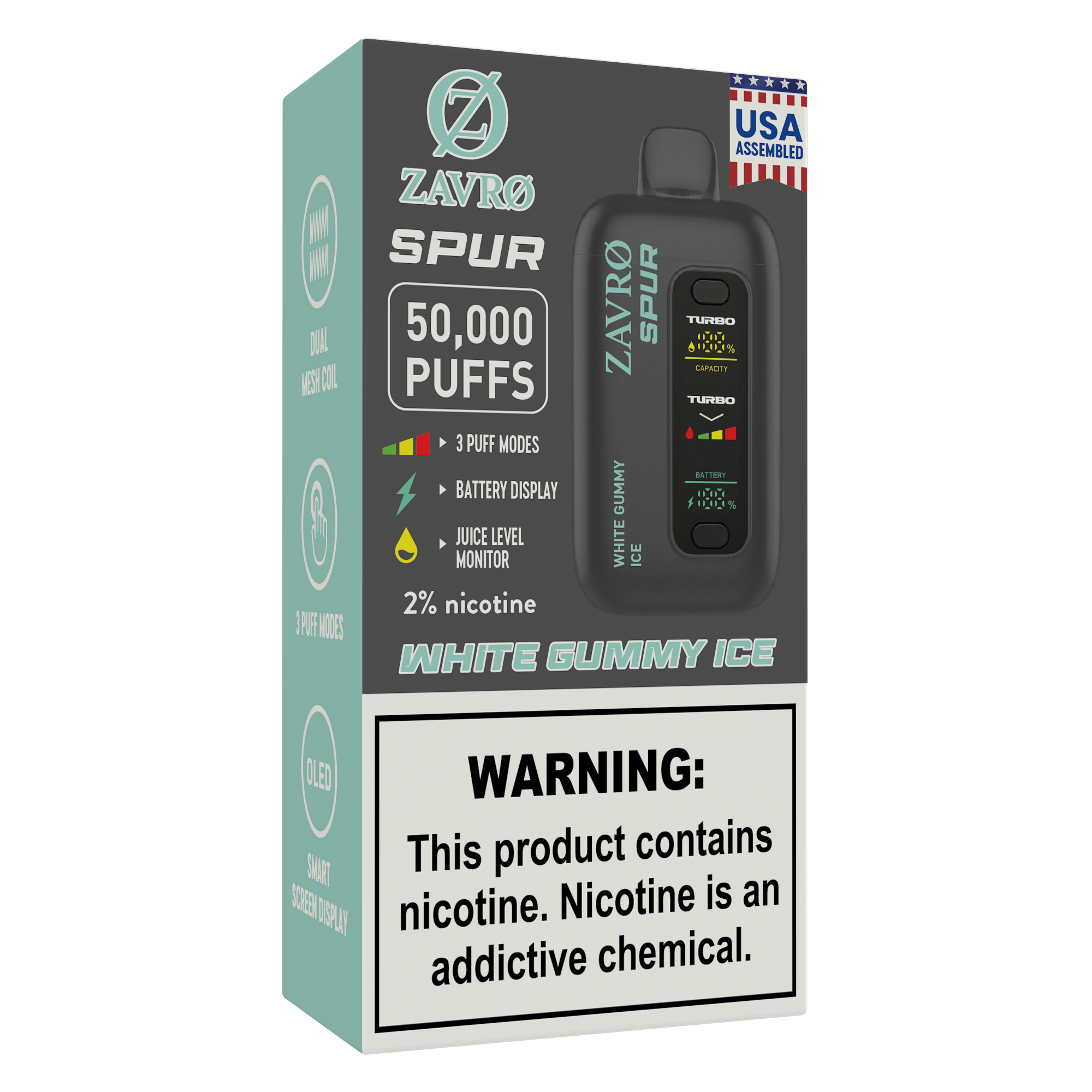 Zavro Spur 2% — White Gummy Ice