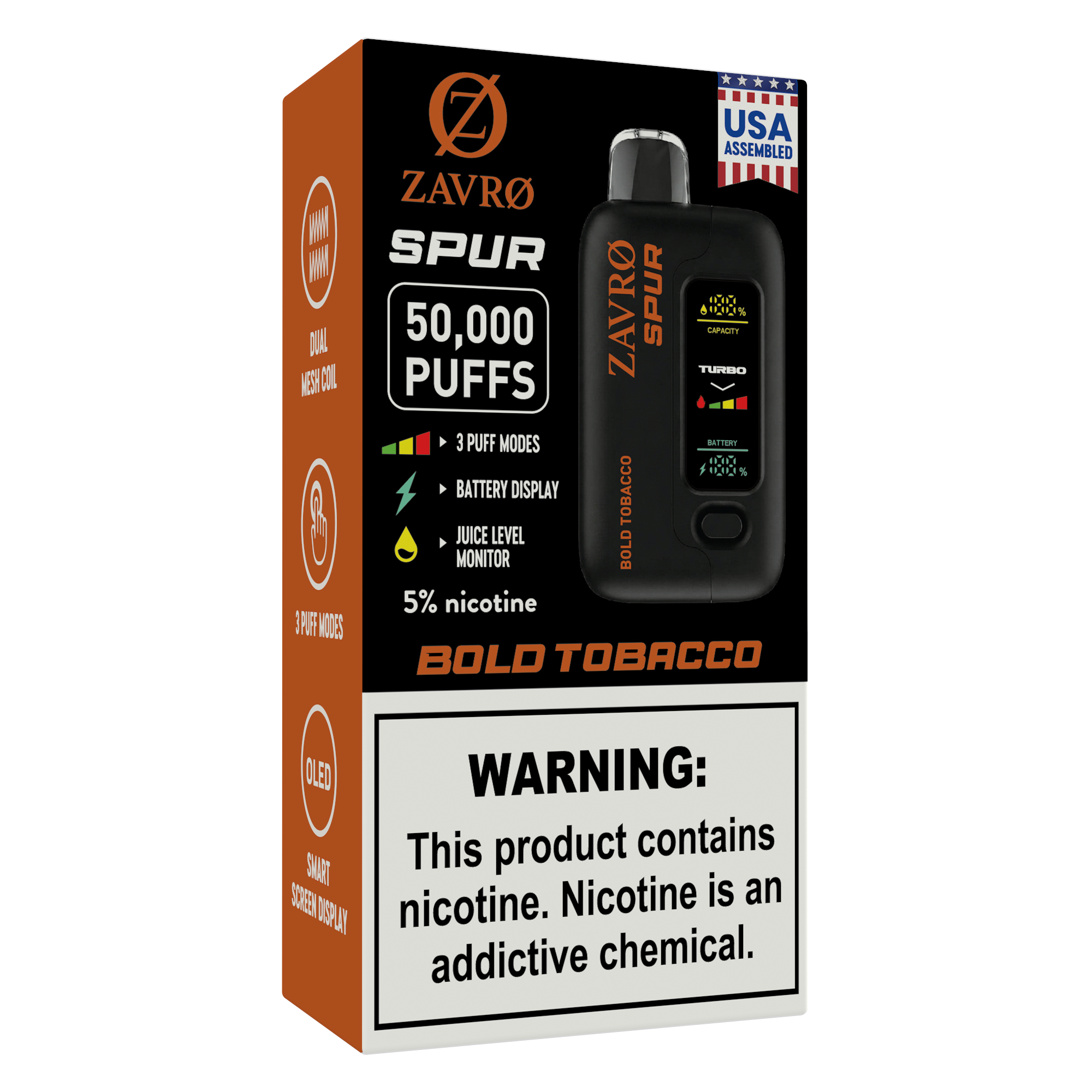 Zavro Spur 5% Bold Tobacco