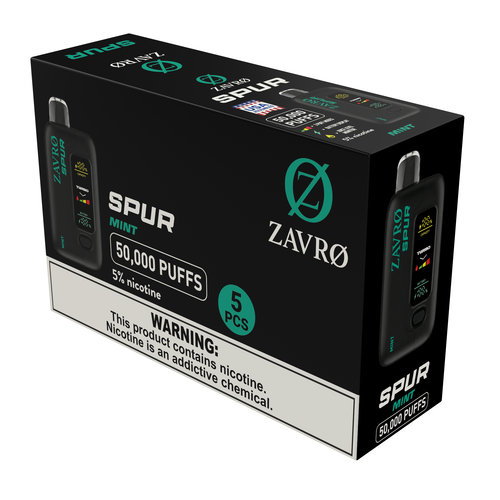 Zavro Spur 5% Boxes — Mint