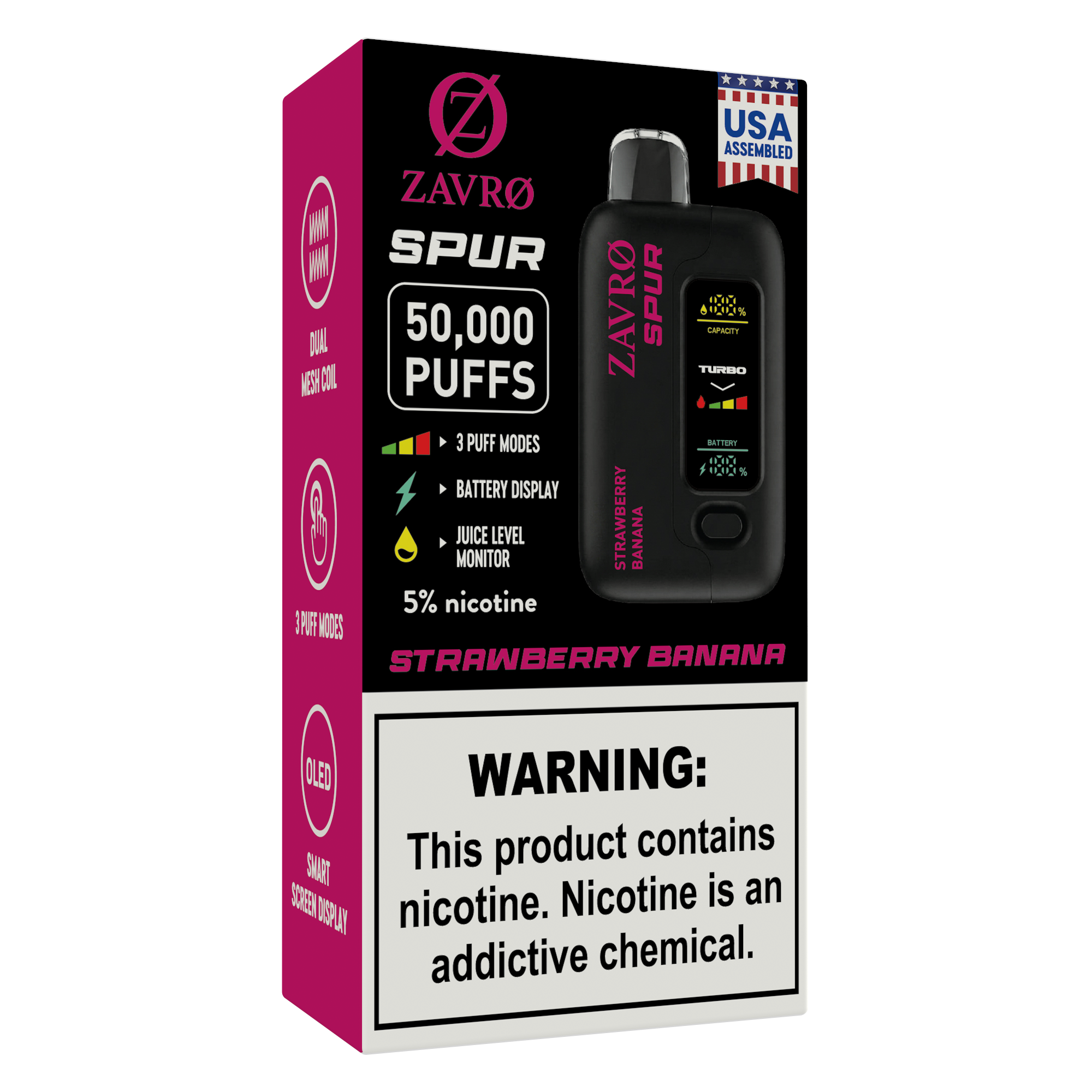 Zavro Spur 5% Strawberry Banana