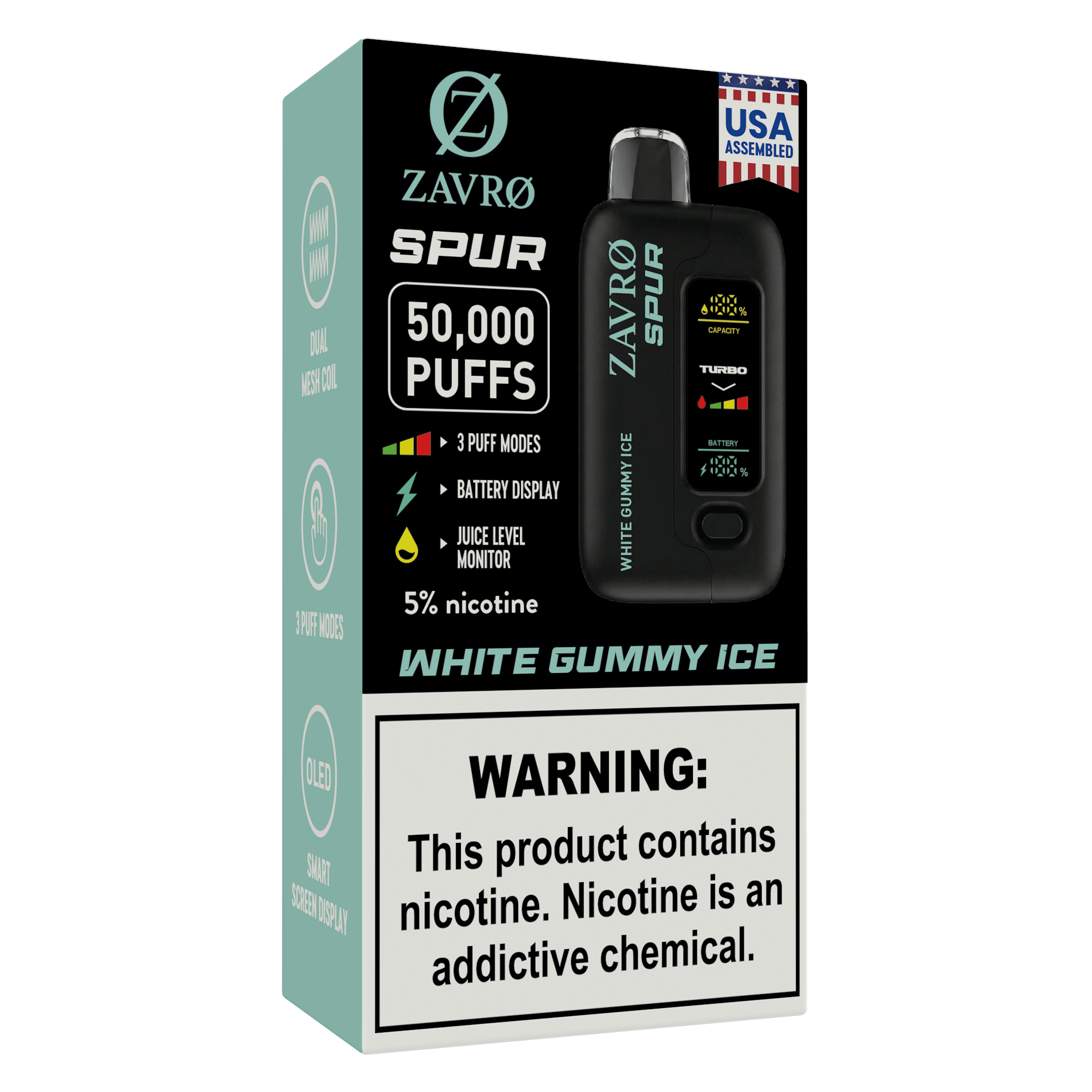 Zavro Spur 5% White Gummy Ice